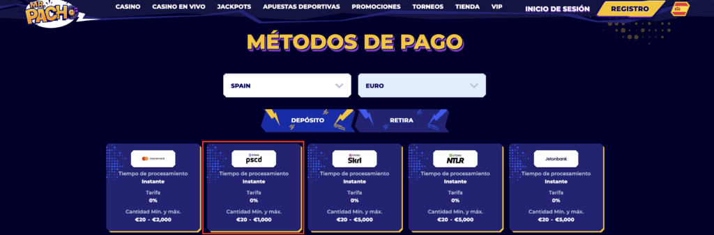 casino paysafecard minimo deposito